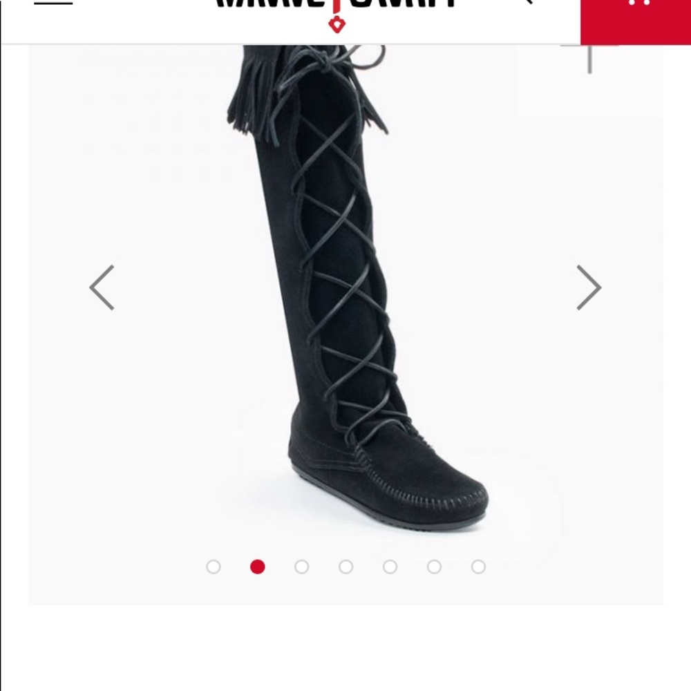 Minnetonka black boots